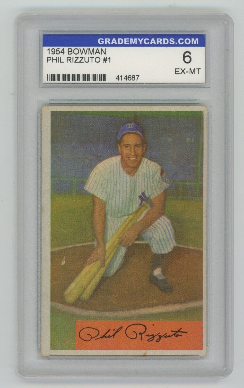 Phil Rizzuto 1954 Bowman #1 • GMC 6 EX-MT ?