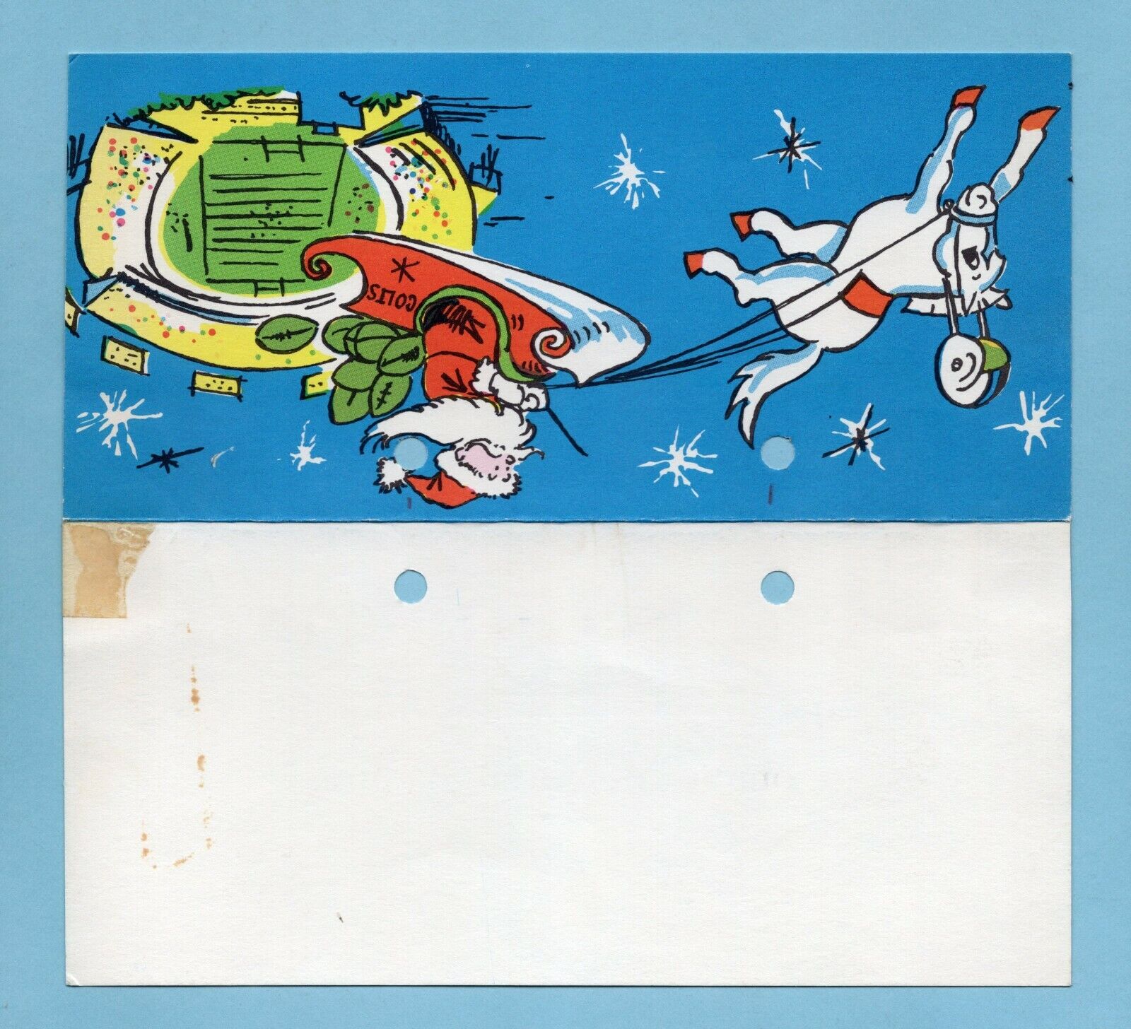 Baltimore Colts 1963 Issued Holiday Card