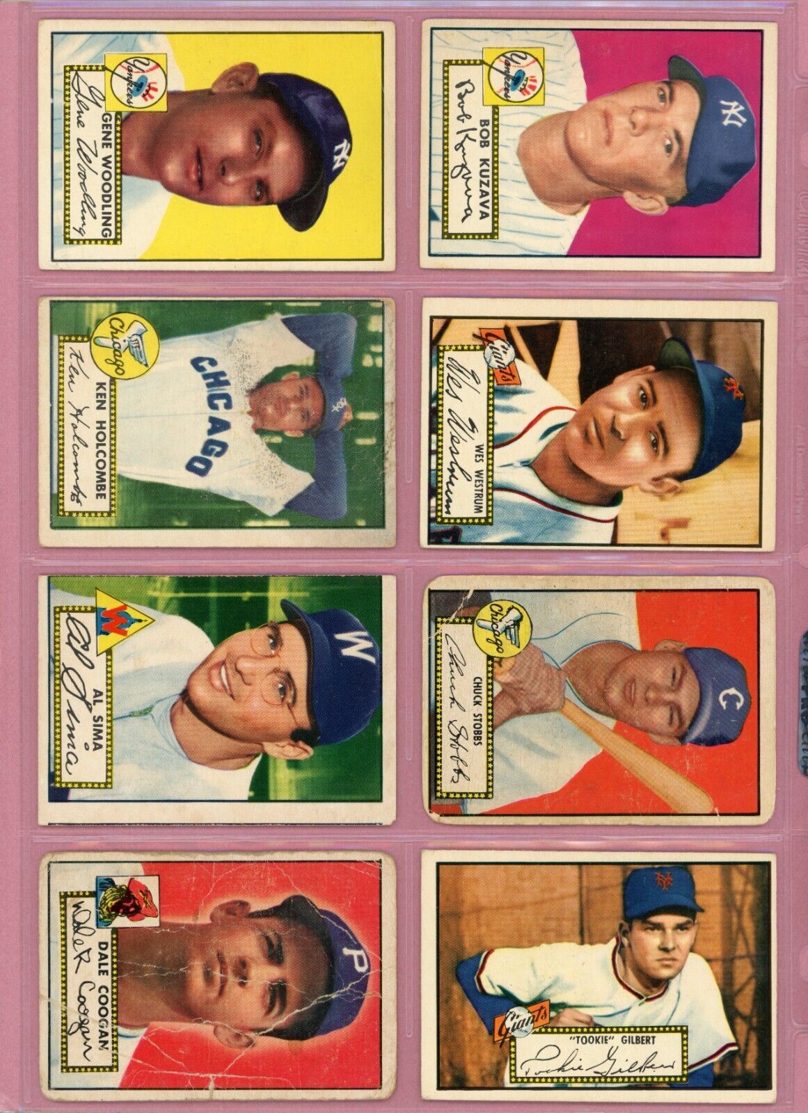 1952 Topps Starter Set Lot of 37 Different Baseball Cards Low Grade