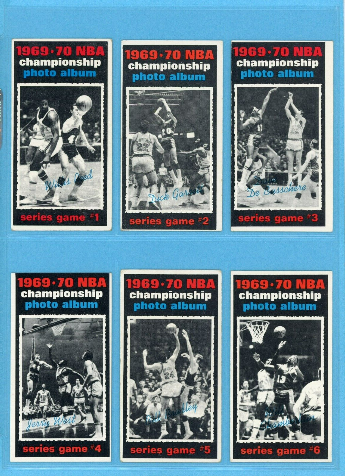 1970-71 Topps Set of 8 1969-70 NBA Championship Series Basketball Cards mxd grds