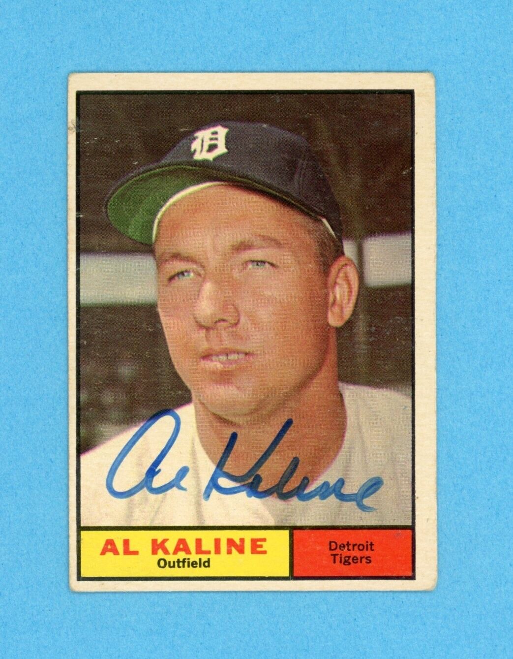 Al Kaline Signed 1961 Topps Card #429 Auto with B&E Hologram