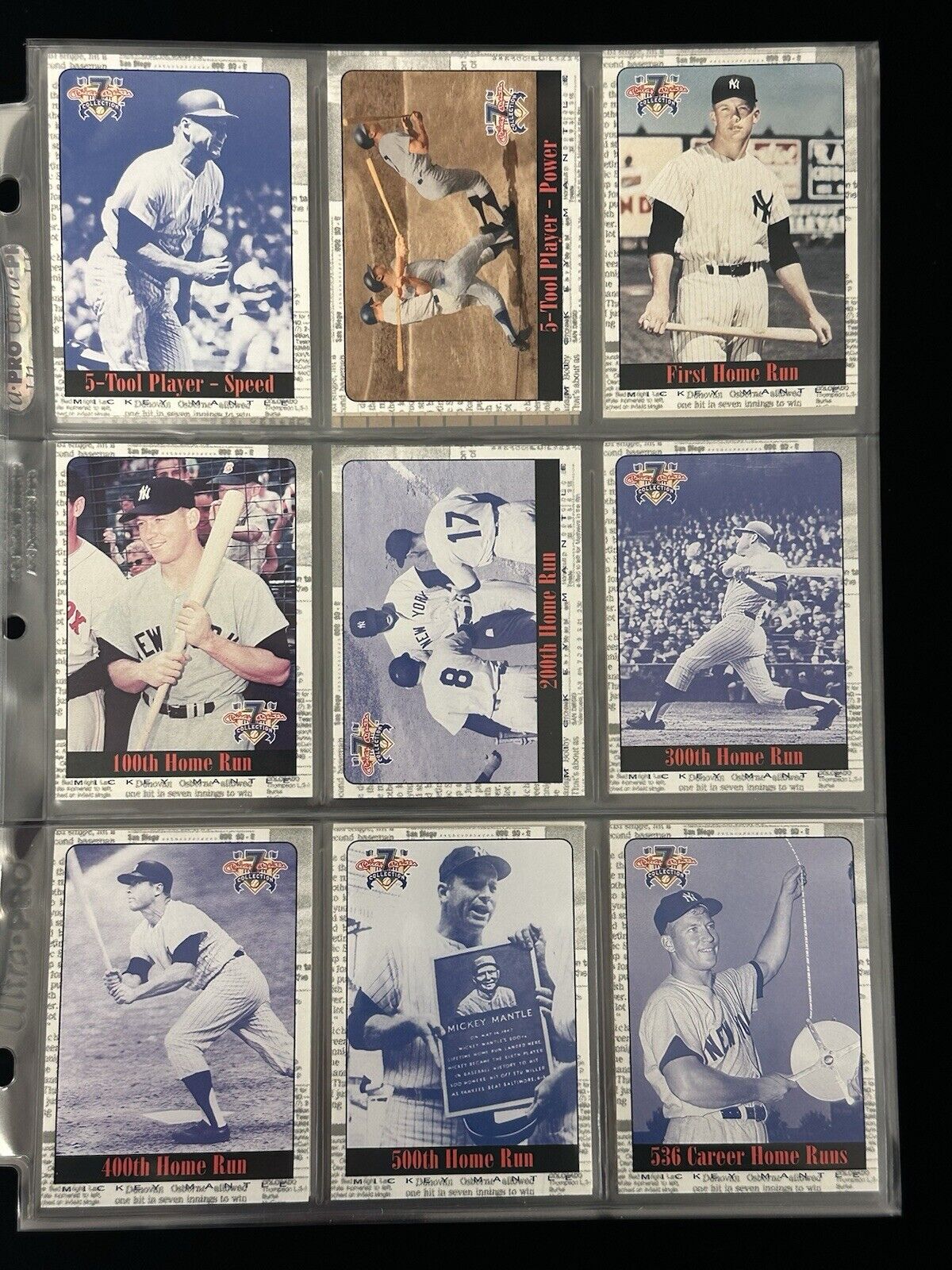 1997 Scoreboard Mickey Mantle New York Yankees Complete Set of 75 - NM-MT w/ Box