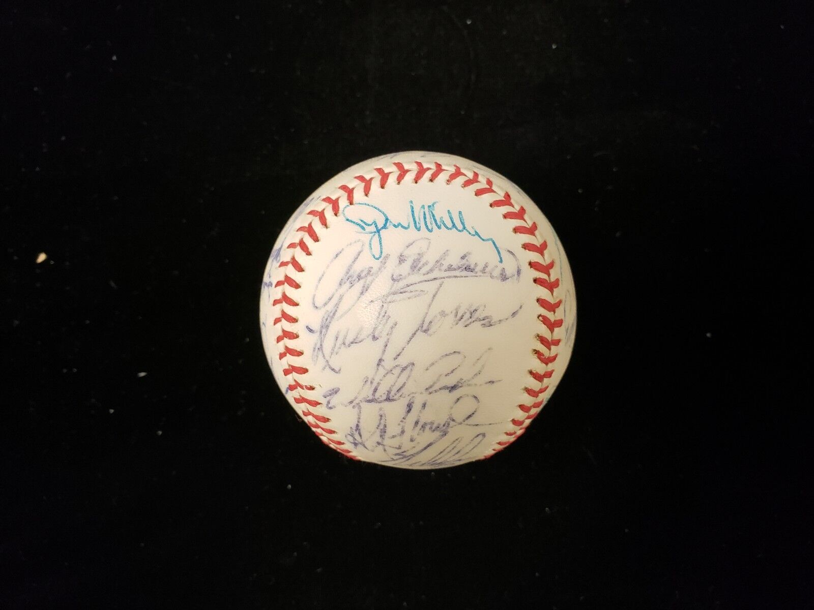 1977 California Angels Autographed Baseball - 27 Signatures - JSA LOA