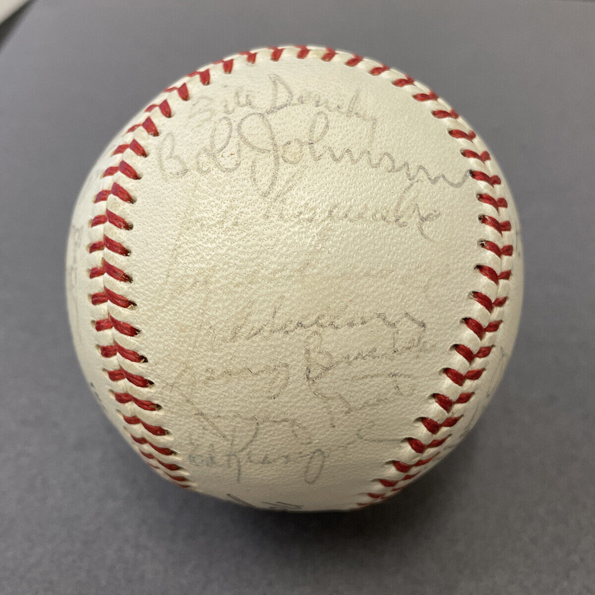 1967 NY Mets Team Signed Baseball with Rookie Tom Seaver, Ken Boyer, etc JSA LOA