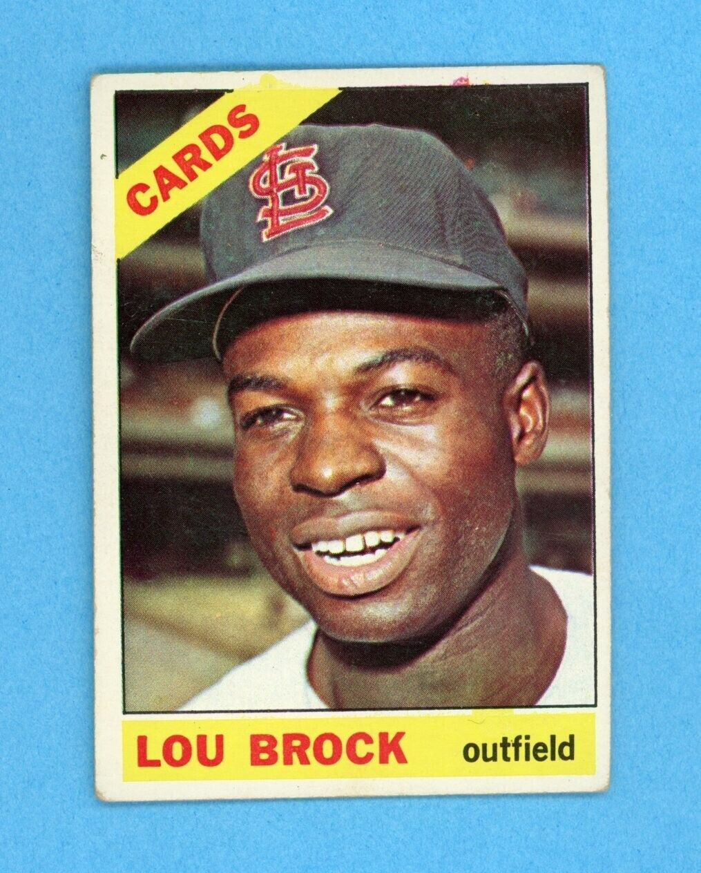 1966 Topps #125 Lou Brock St Louis Cardinals Baseball Card VG - VG+