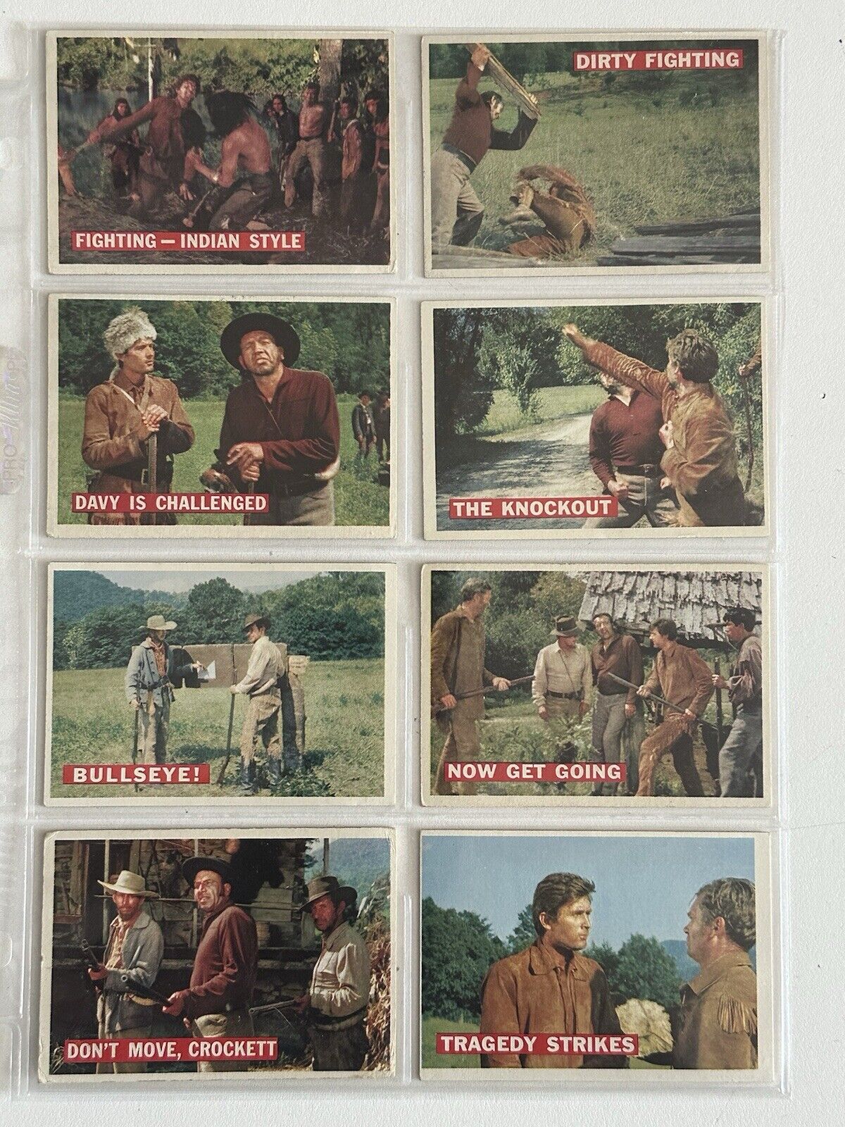 1956 Topps Davy Crockett Non-Sports Complete Orange Backs Set of 80 VG-EX/EX