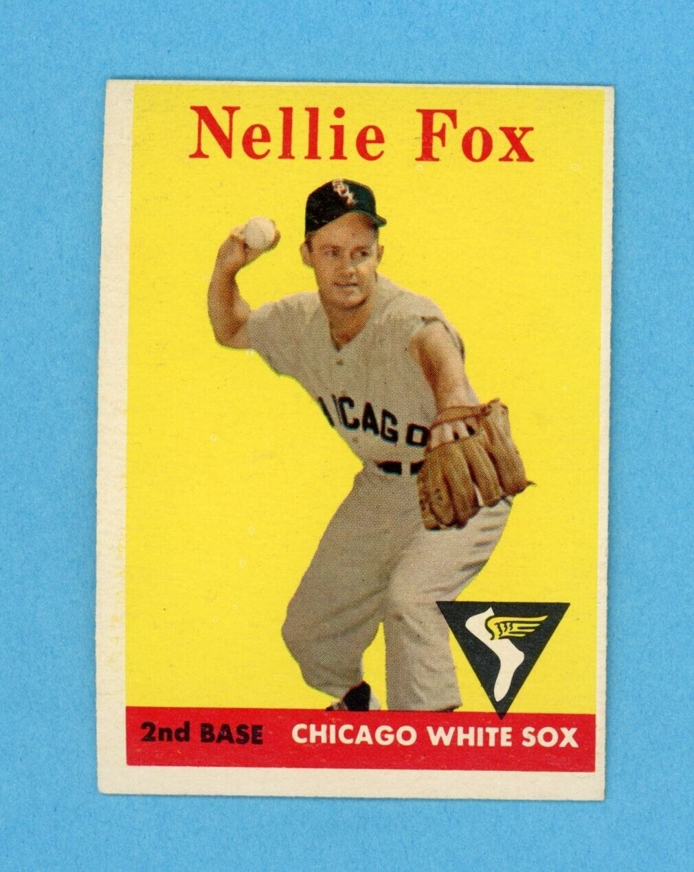 1958 Topps #400 Nellie Fox Chicago White Sox Baseball Card Ex/Mt o/c