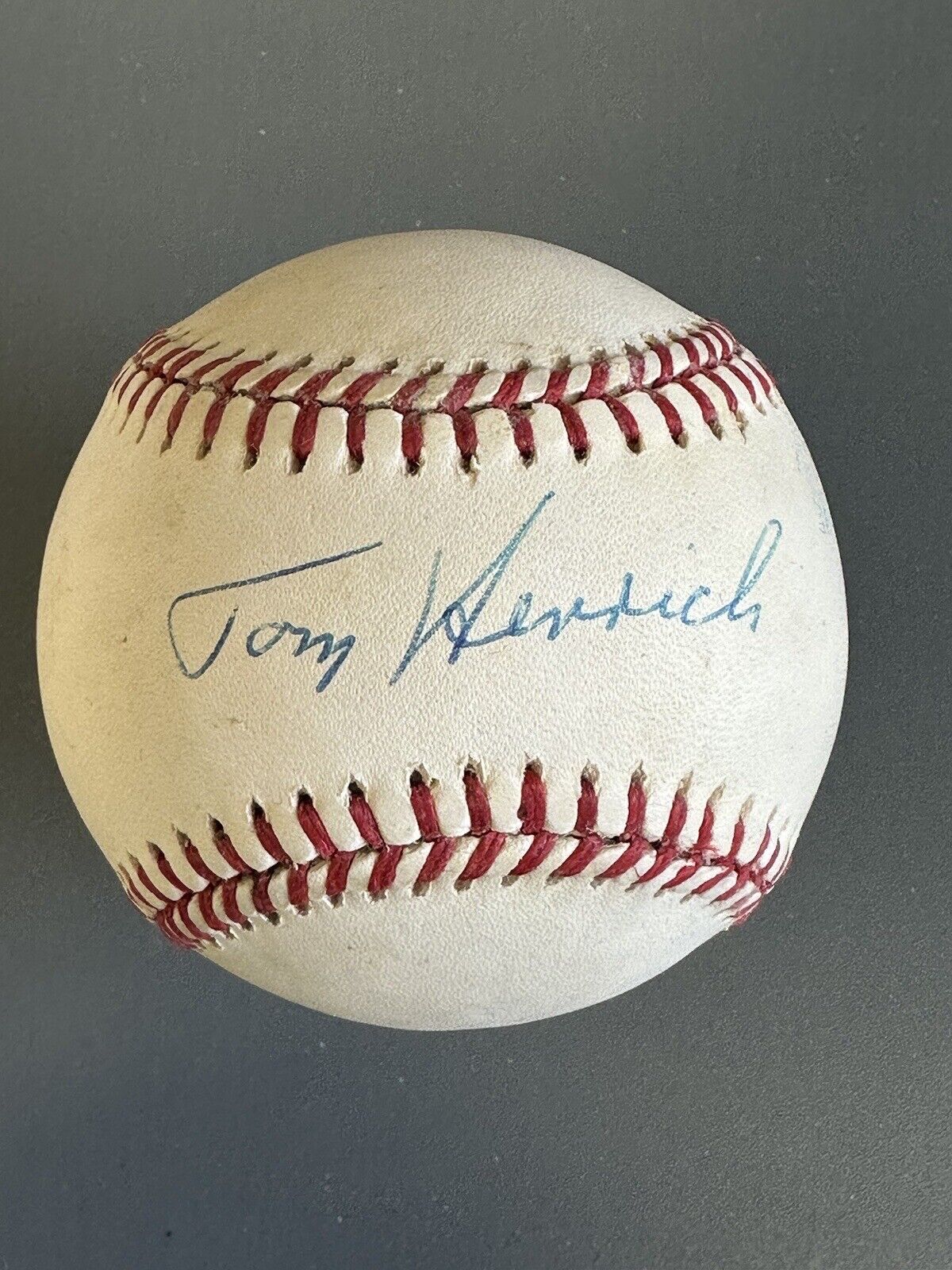 Tom Henrich New York Yankees SIGNED Official AL B. Brown Baseball w/ hologram