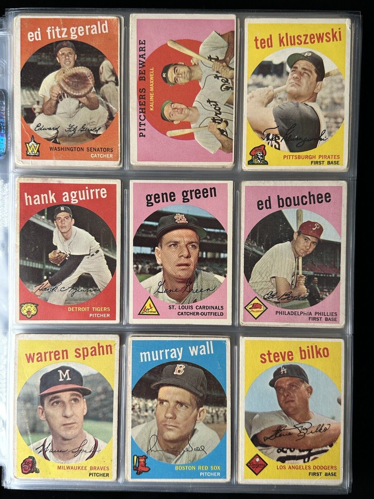 1959 Topps Starter Set Lot of 270 Diff. Baseball Cards w/ 15 HOFers- Low Grade