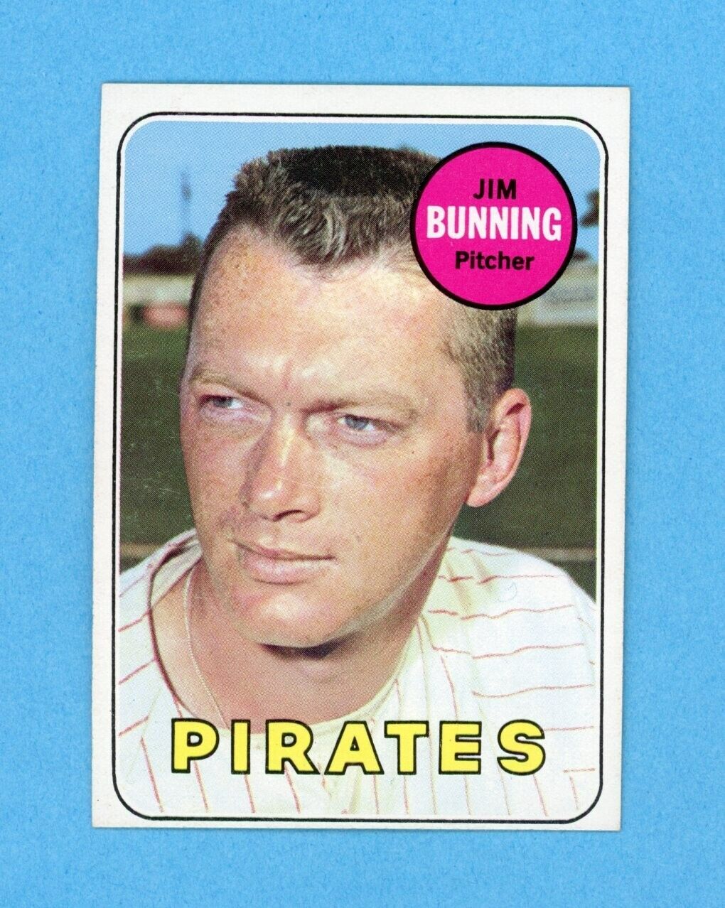 1969 Topps #175 Jim Bunning Pittsburgh Pirates Baseball Card NM