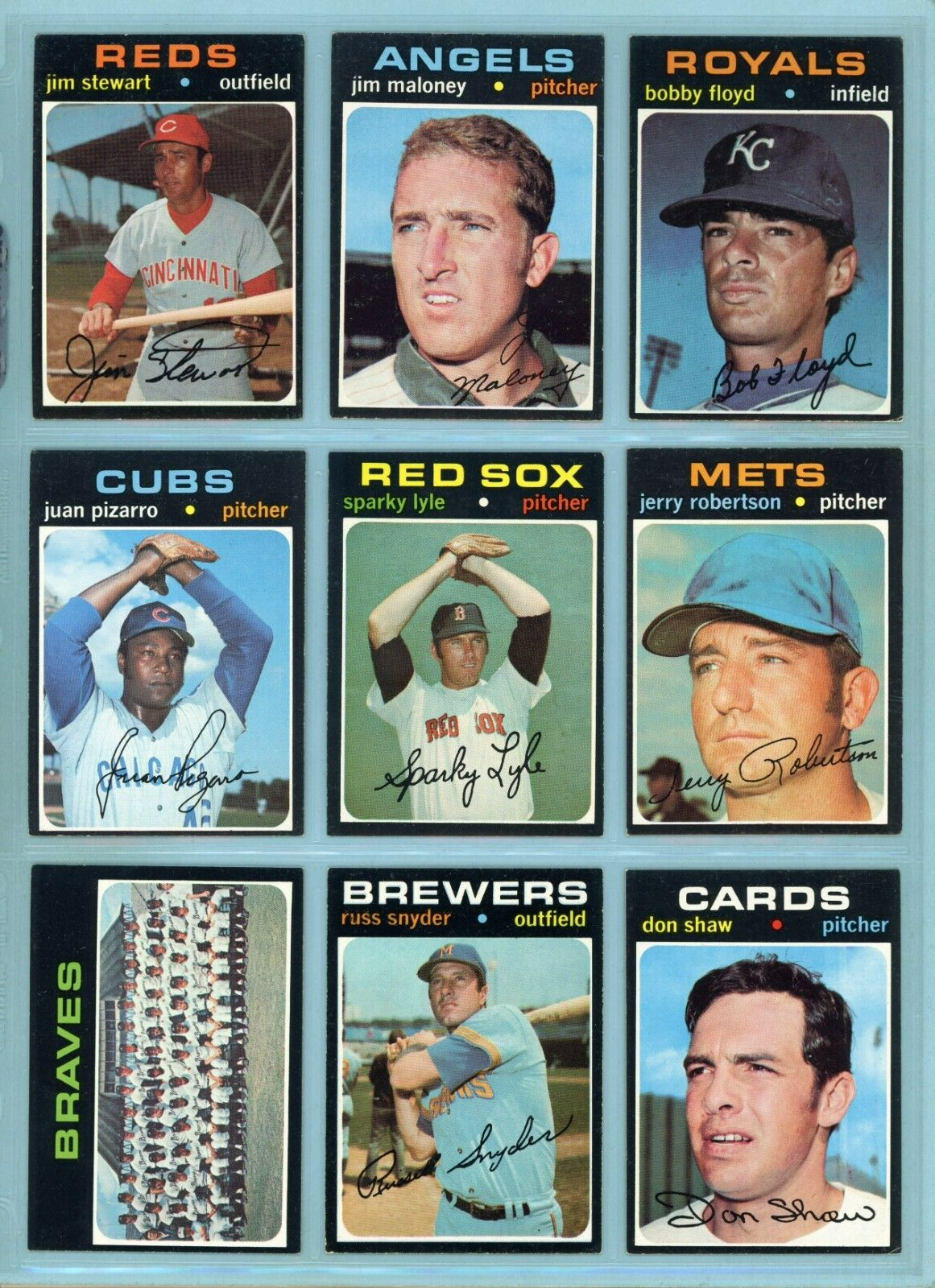 1971 Topps Starter Set Lot of 90 Different High Number Baseball Cards Ex/Mt sbsl