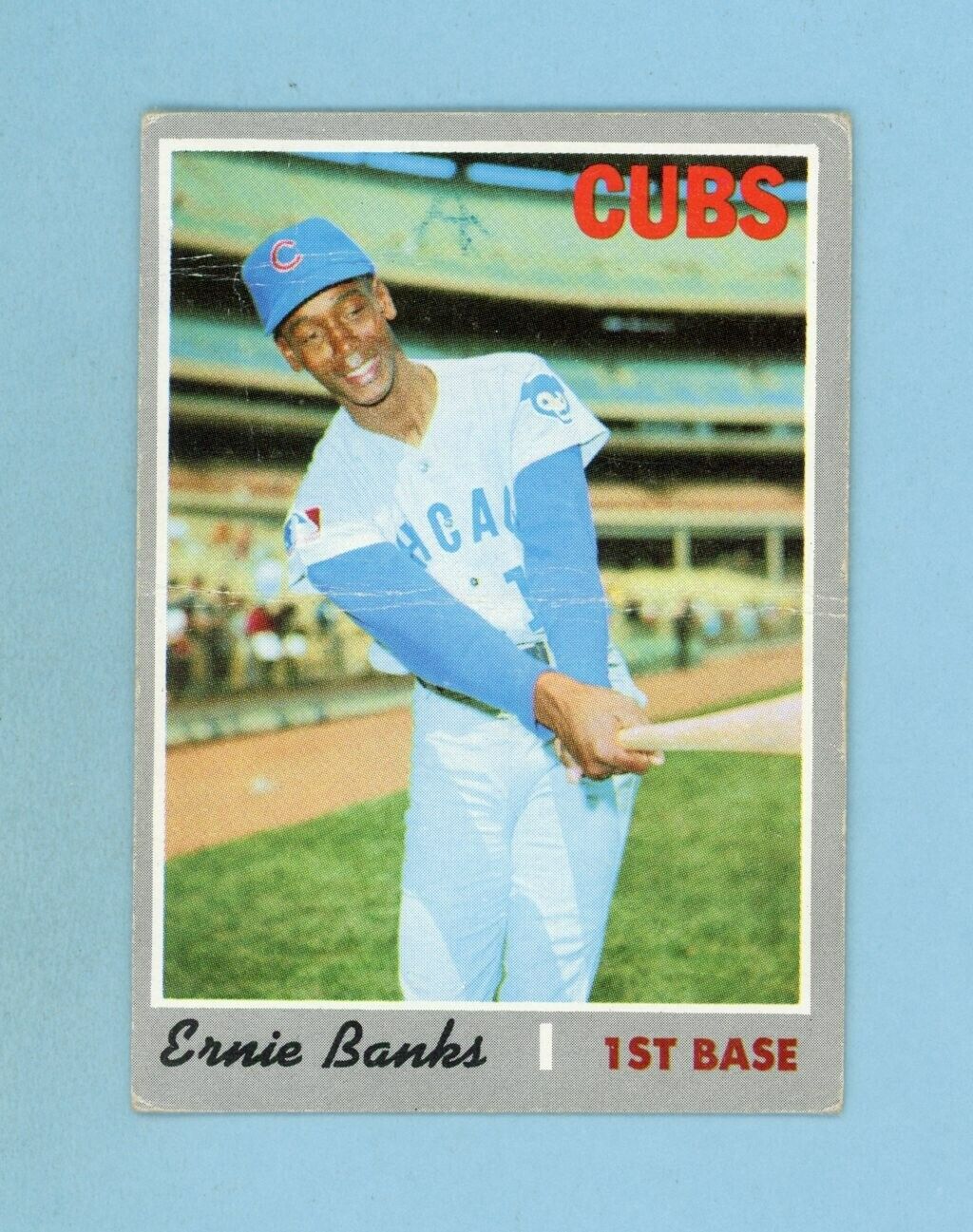 1970 Topps #630 Ernie Banks Chicago Cubs Baseball Card Low Grade