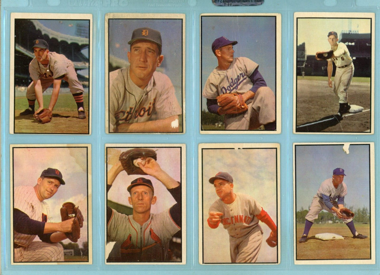 1953 Bowman Color Starter Set Lot of 107 Different Baseball Cards Low Grade