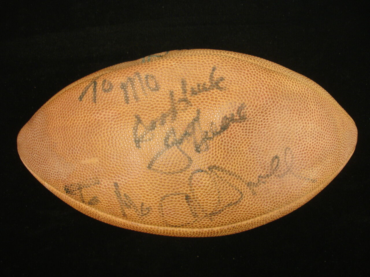 1980's Pittsburgh Steelers Game Ball - Noll, Green, Lipps Autographed!