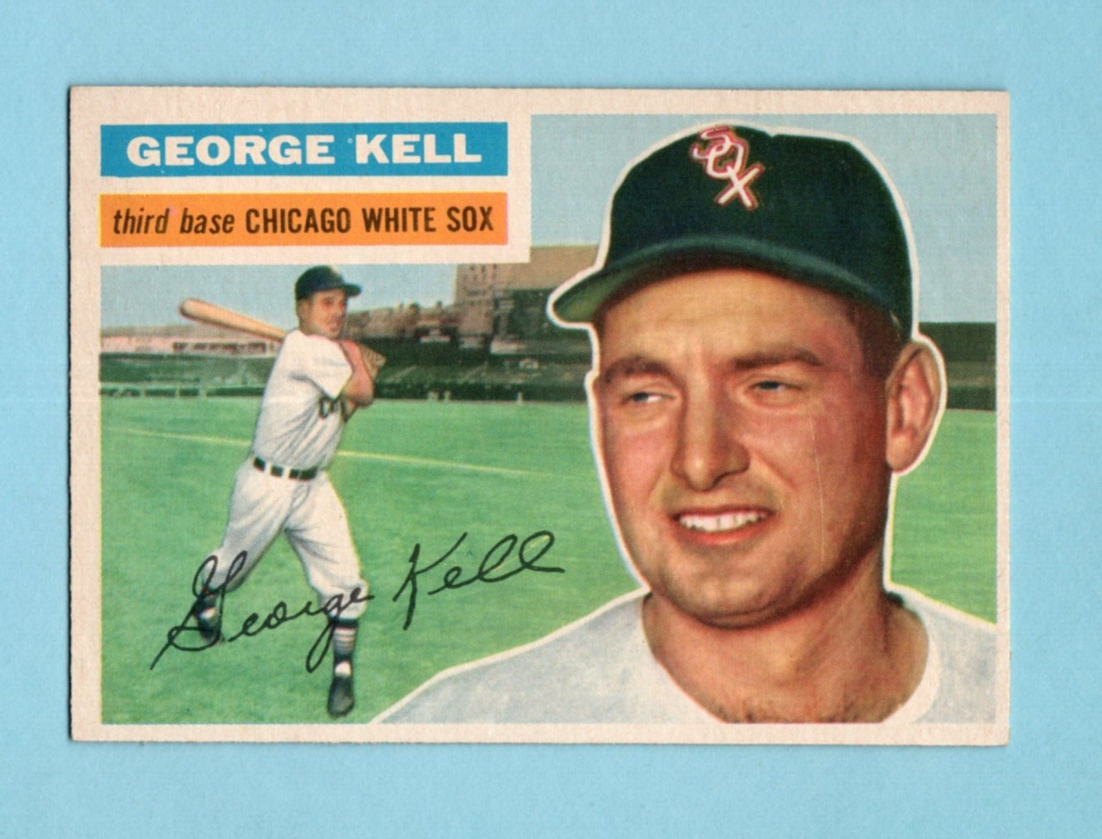 1956 Topps #195 George Kell Chicago White Sox Baseball Card NM lsof