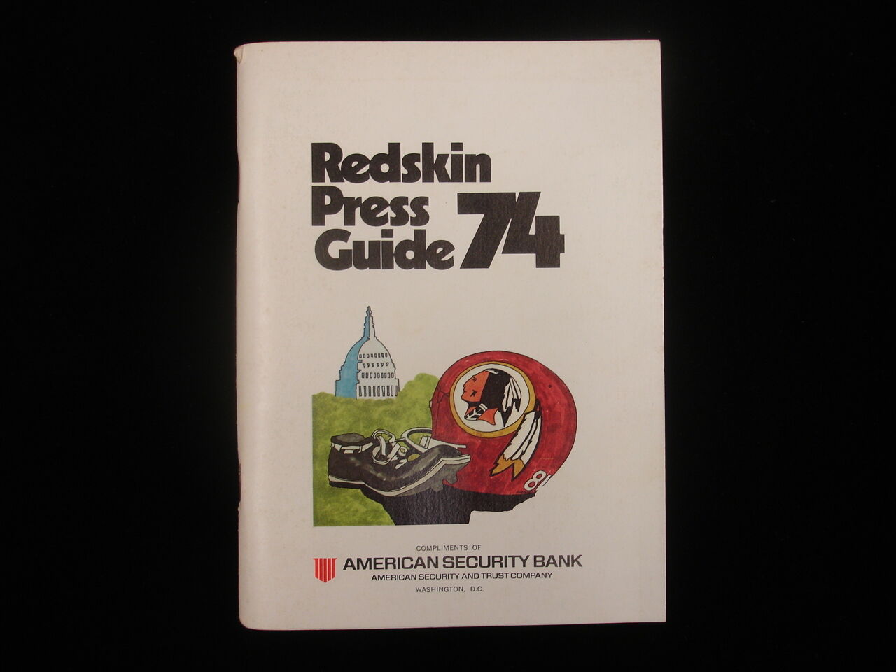 1974 Washington Redskins NFL Media Guide