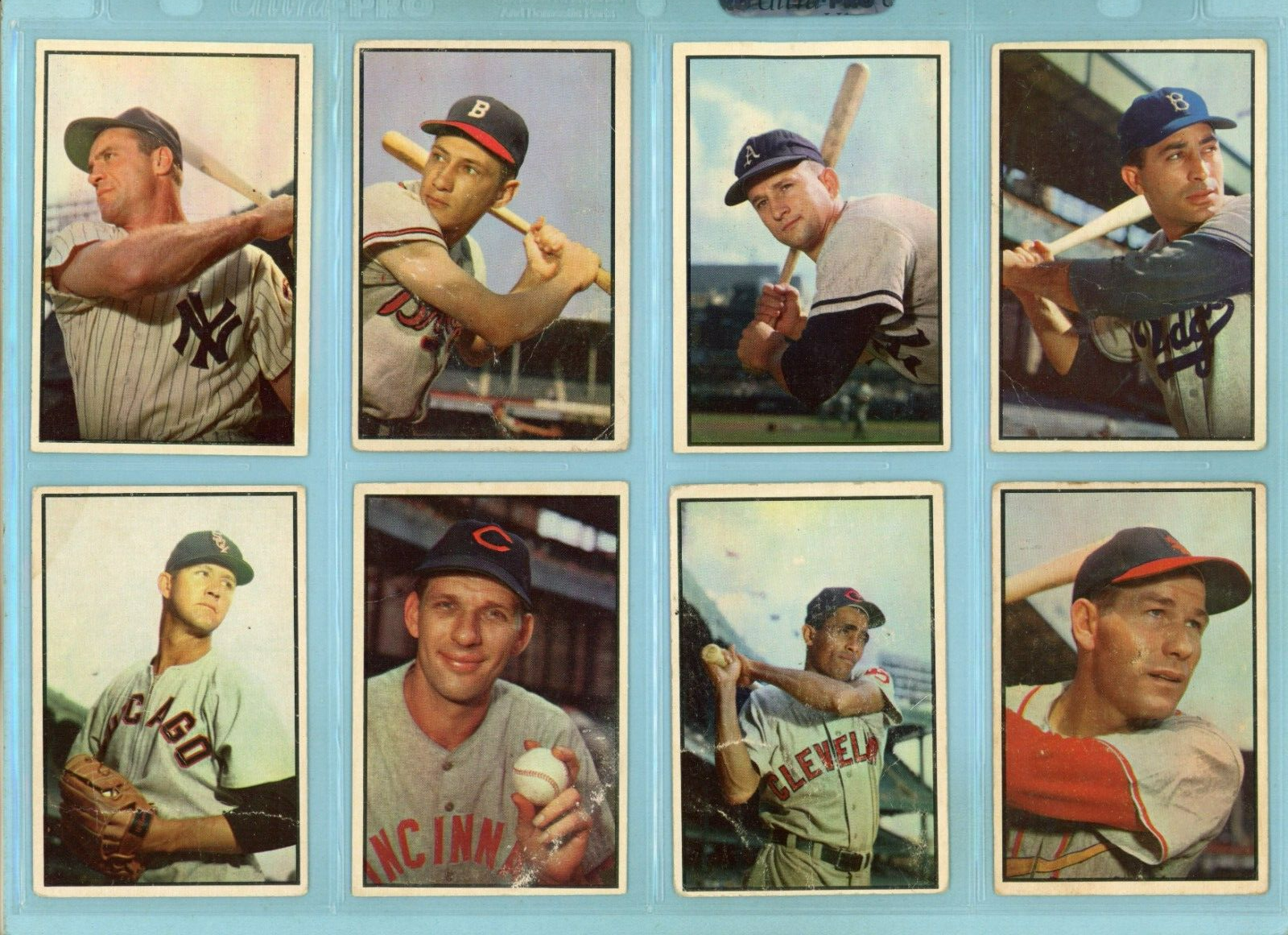 1953 Bowman Color Starter Set Lot of 107 Different Baseball Cards Low Grade