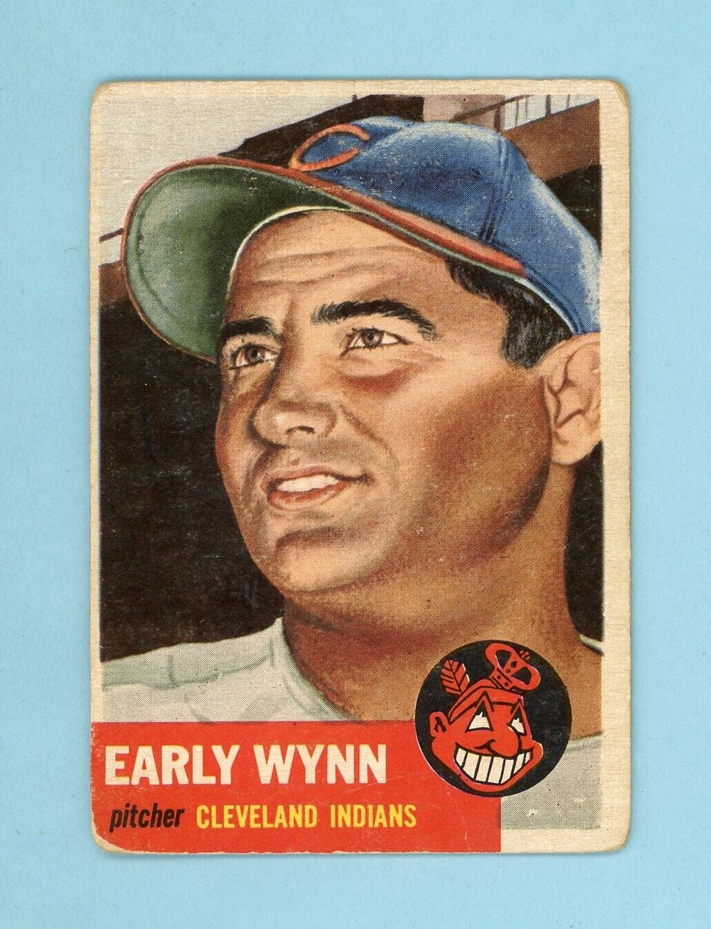 1953 Topps #61 Early Wynn Cleveland Indians Baseball Card Low Grade