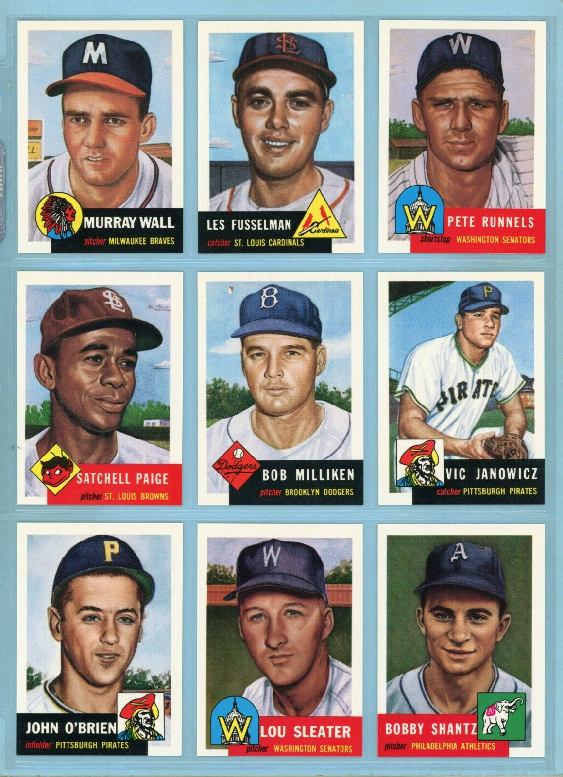 1991 Topps 1953 Topps Archives Complete Set of 330 Baseball Cards NM