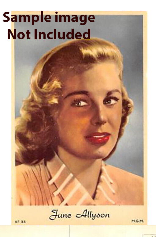 June Allyson Original 1950s M.G.M. Postcard  Promo Photo Artwork