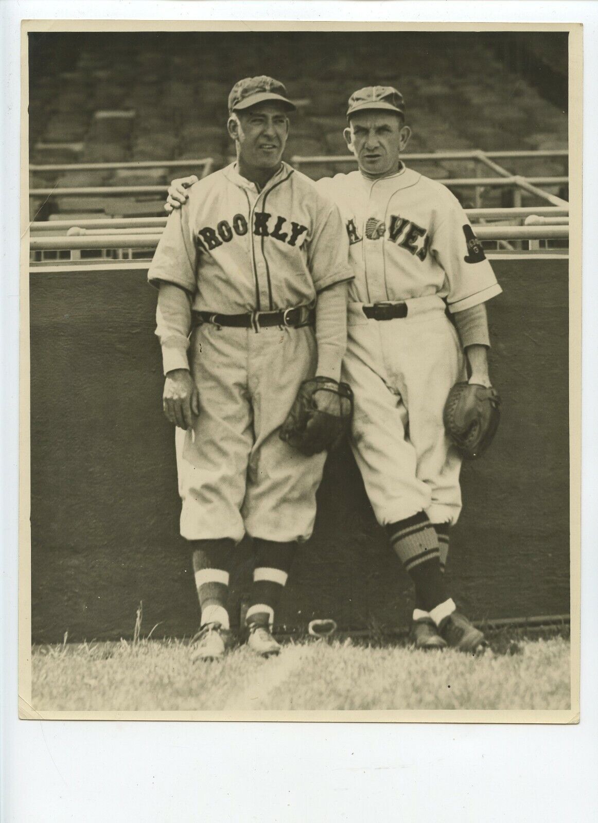 Original Rabbit Maranville Boston Braves + Brooklyn Player 8 X 10 Wire Photo