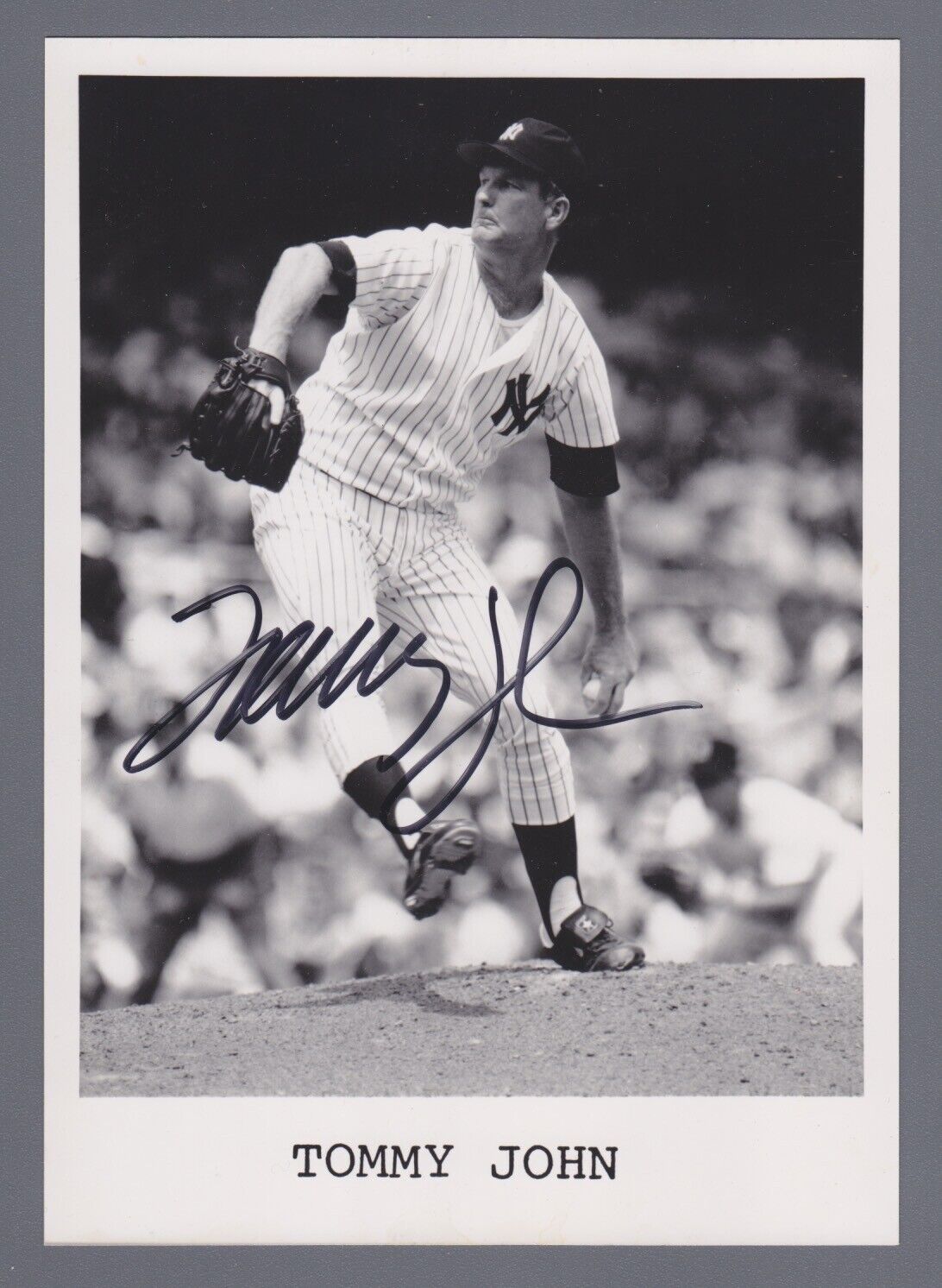 Tommy John Signed 5x7 Promo Photo Auto with B&E Hologram