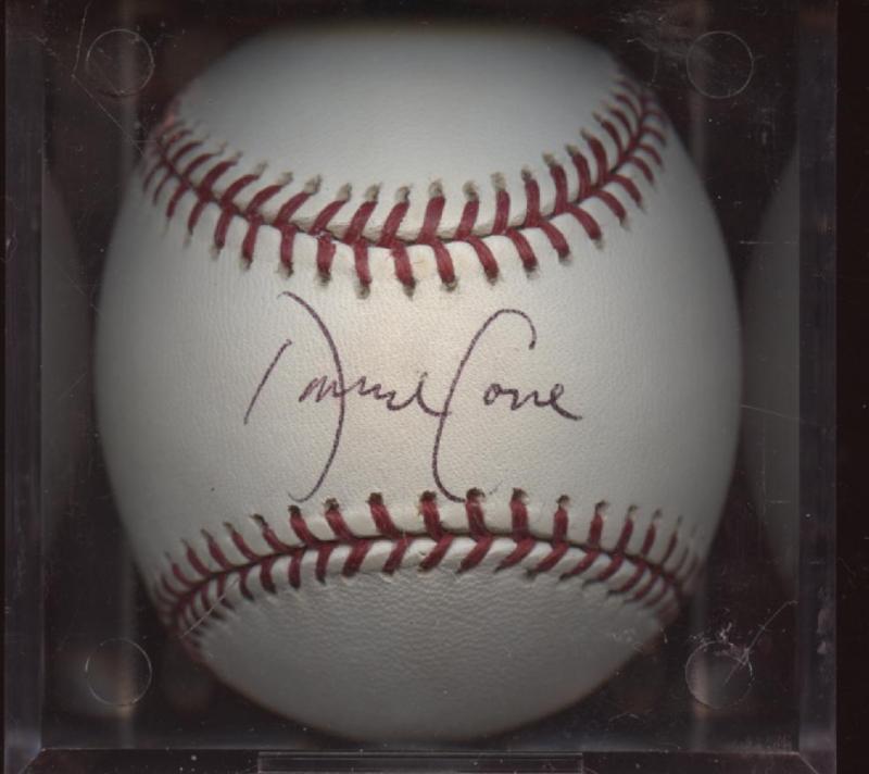 Dave Cone Single Signed Baseball Hologram