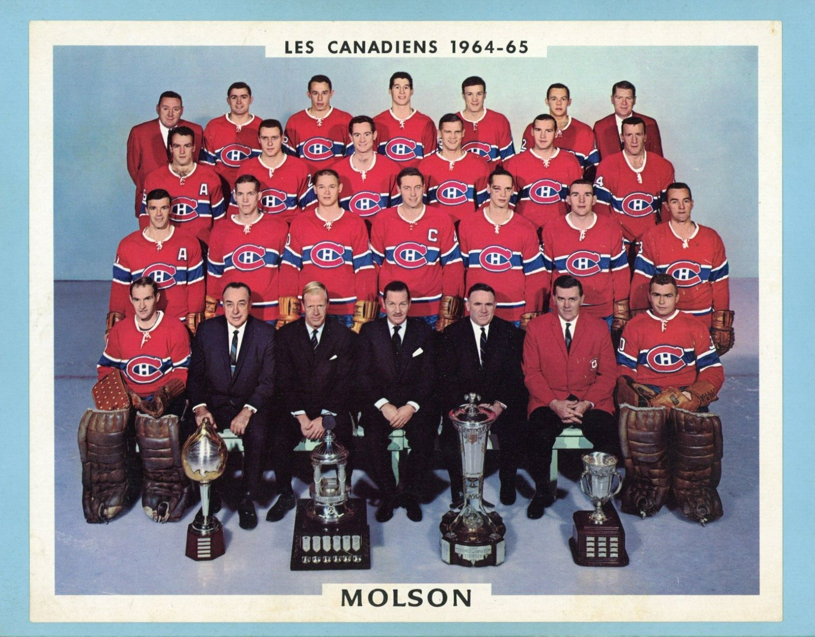 1964-65 Montreal Canadiens Team Color Photo