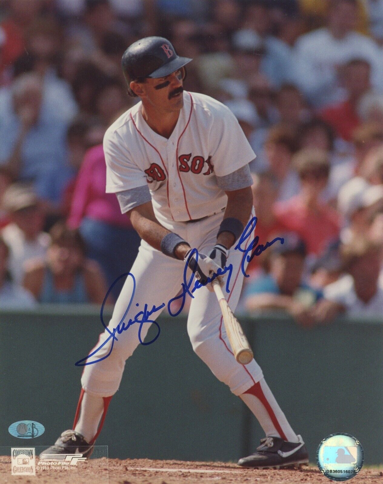 Dwight Dewey Evans Boston Red Sox Signed 8x10 Photo Auto with B&E Hologram