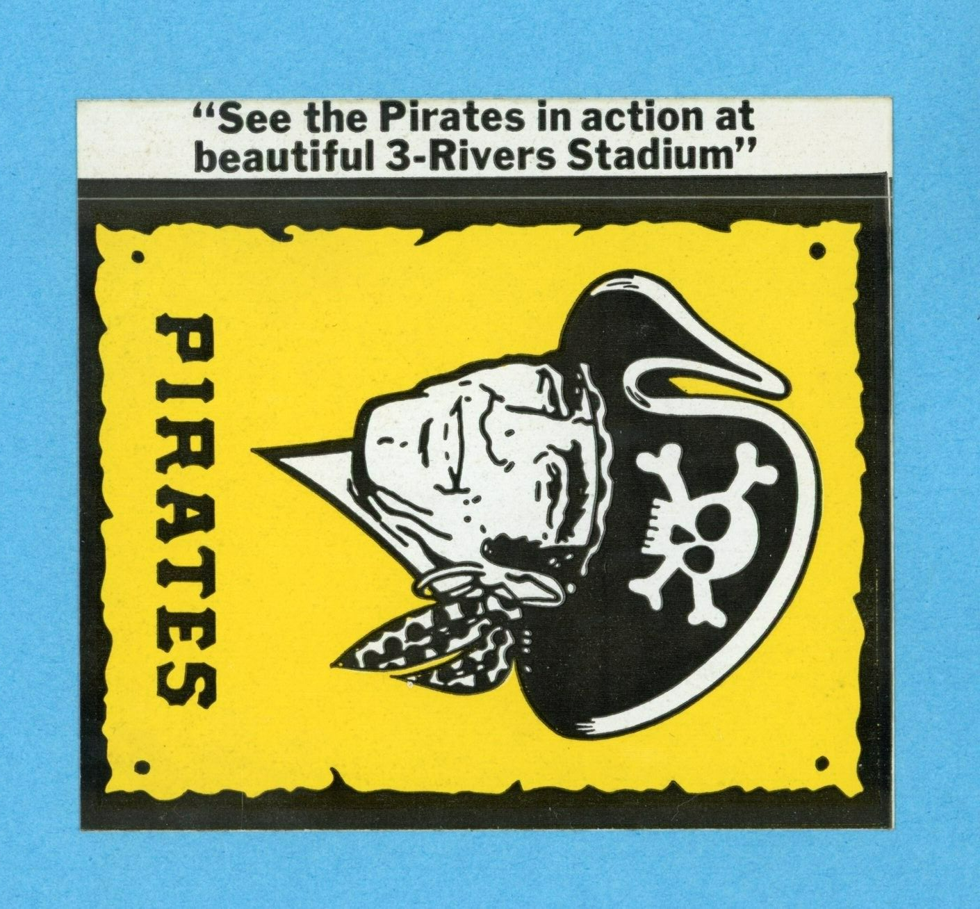 1970's Era Pittsburgh Pirates Baseball Decal