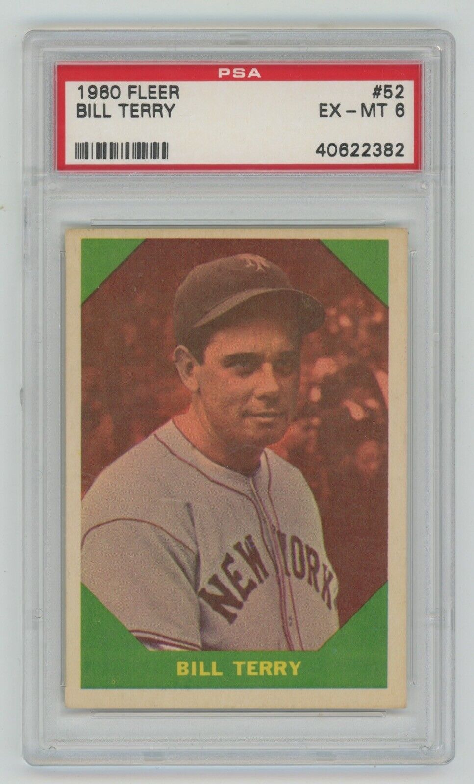 Bill Terry 1960 Fleer #52 • PSA 6 EX-MT