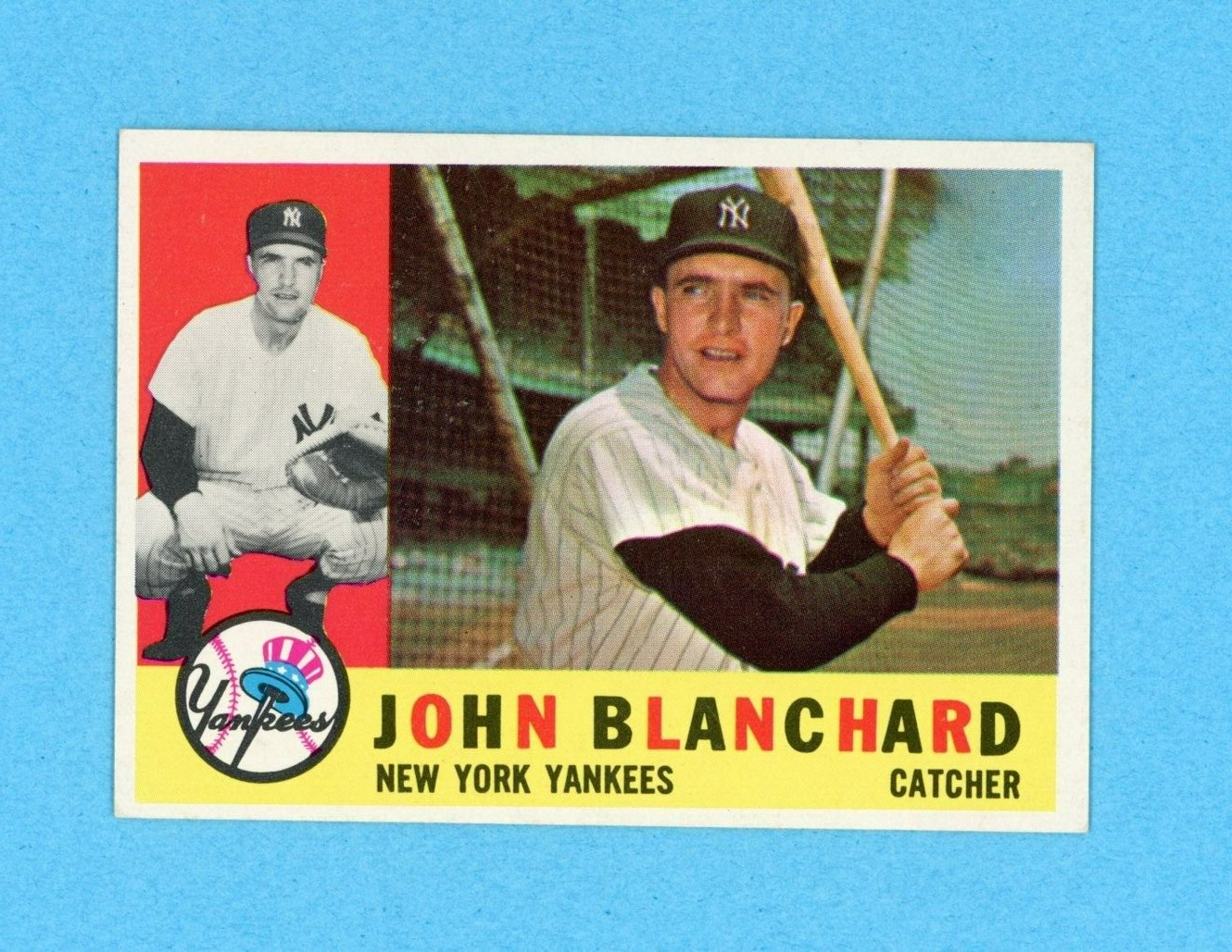 1960 Topps #283 John Blanchard New York Yankees Baseball Card NM