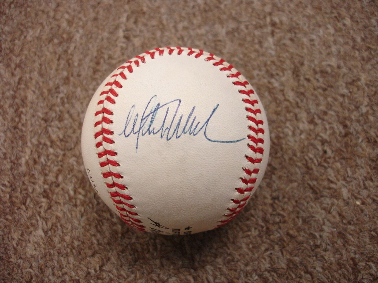 Mitch Williams Phiilies Rangers Signed Official NL Giamatti Baseball PSA DNA