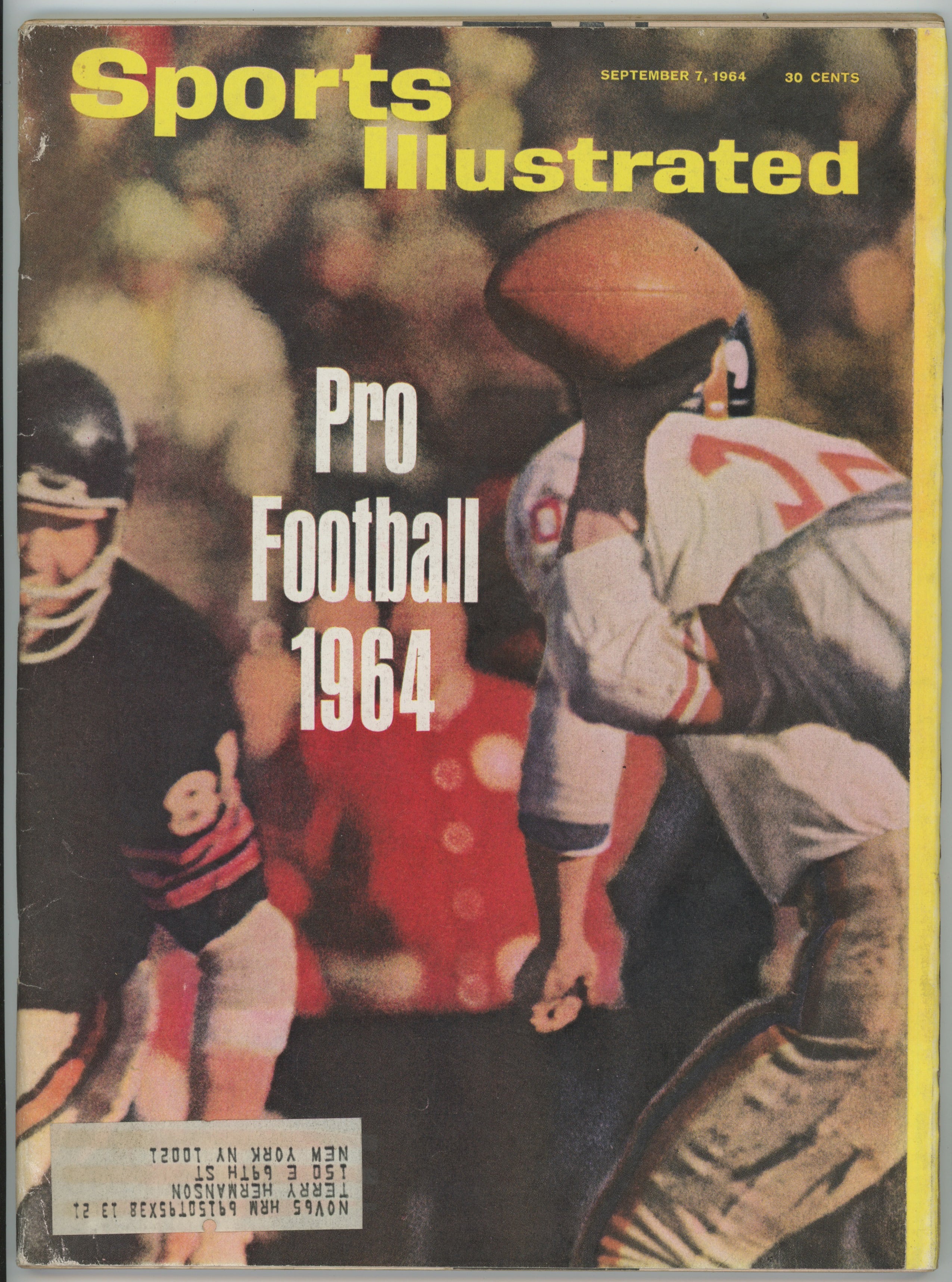 Pro Football 1964 “Pro Football 1964” 9/7/64 EX ML