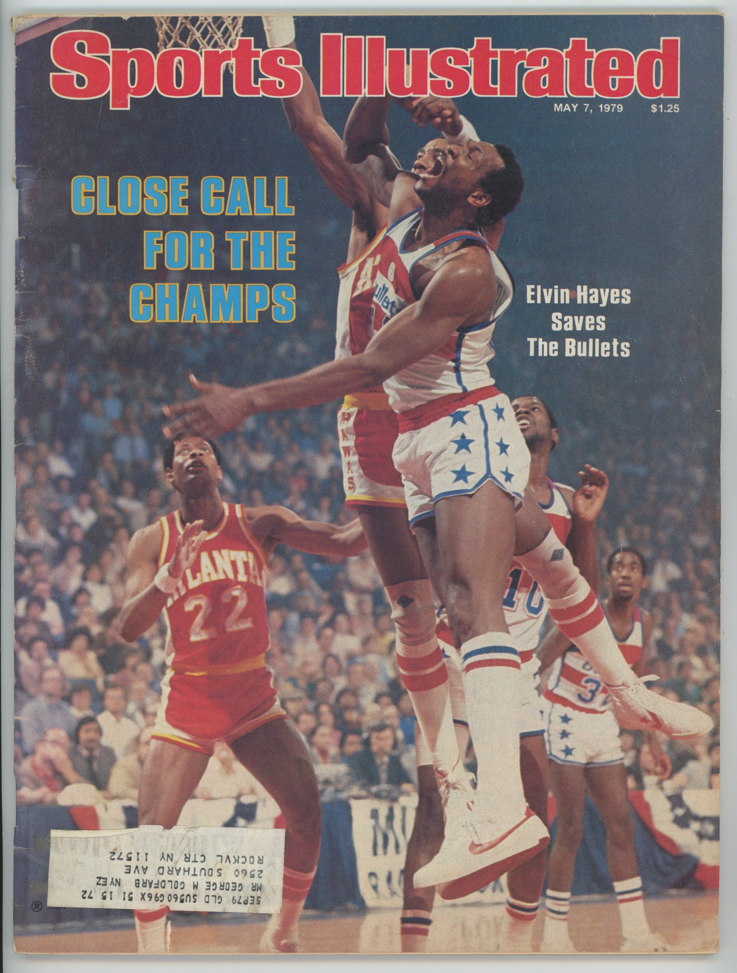 Elvin Hayes Washington Bullets “Close Call for the Champs”” 5/7/79 EX ML