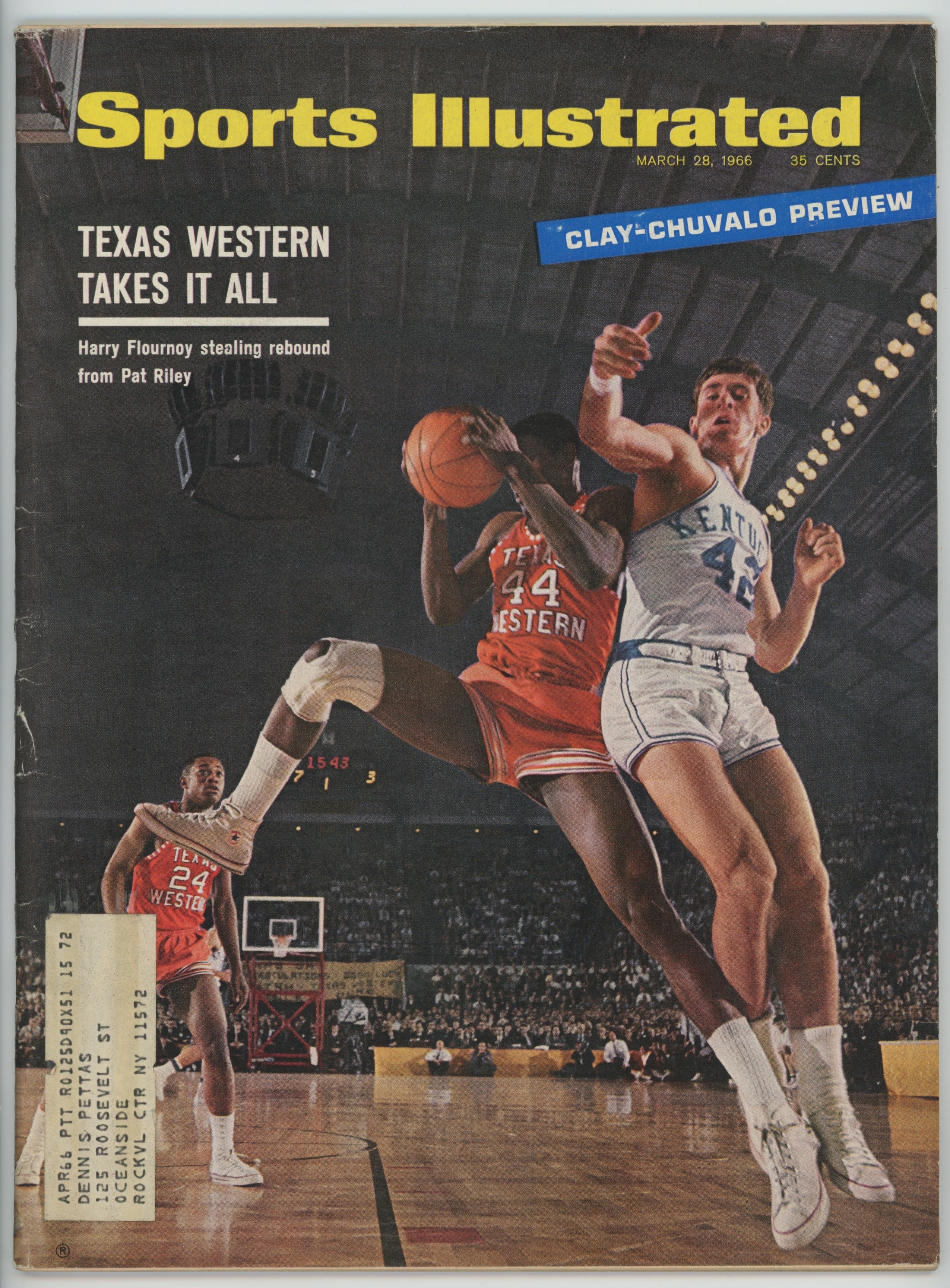 Pat Riley Kentucky “Clay-Chavalo Preview”  3/28/66 EX ML