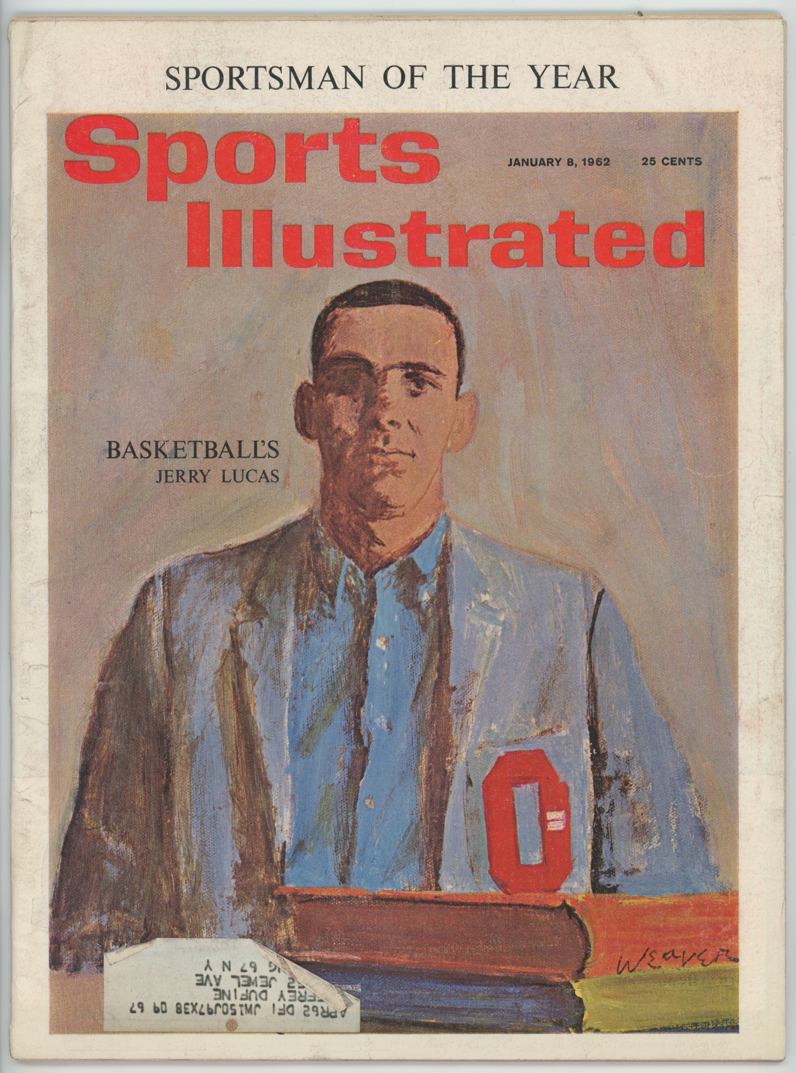 Jerry Lucas “Sportsman of the Year” 1/8/62 EX ML