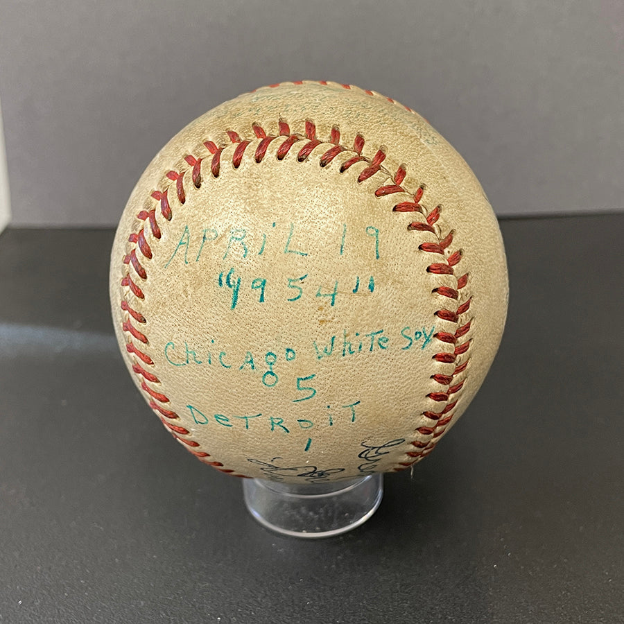 April 19 1954 MLB Game Used Baseball From Harry Fritz Dorish LOA