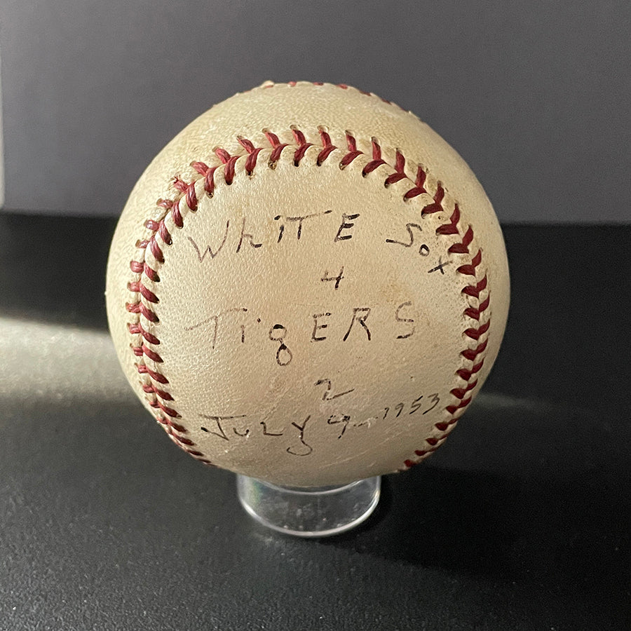 July 9, 1953 White Sox Game Used Official AL Baseball w/ Harry Dorish Family LOA