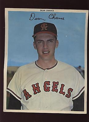 1966 Dexter Press 8 X 10 Photo Dean Chance Los Angeles Angels VG+