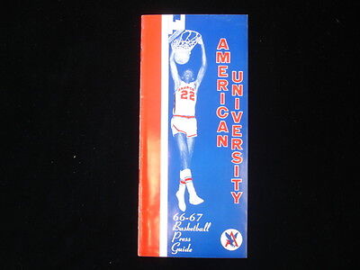 1966-67 American University Basketball Media Guide EX+