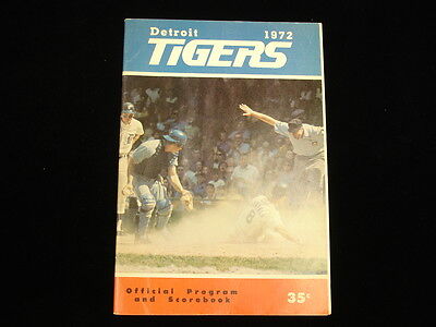 1972 Detroit Tigers baseball Program vs. White Sox - EX