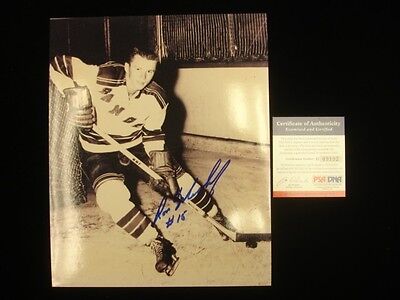 Ron Murphy #15 New York Rangers Autographed 8" x 10" Photograph PSA/DNA