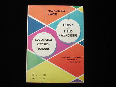 May 25, 1957 47th Annual Track and Field Championships Media Guide EX+