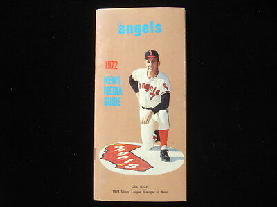 1972 Los Angeles Angels Media Guide EX