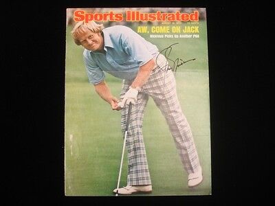 Jack Niklaus Autographed Sport Illustrated Magazine Cover Page B&E Holo