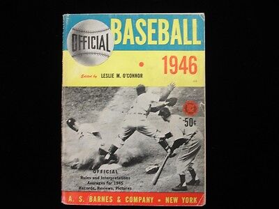 1946 Official A & S Barnes Co. Official Baseball Guide - EX