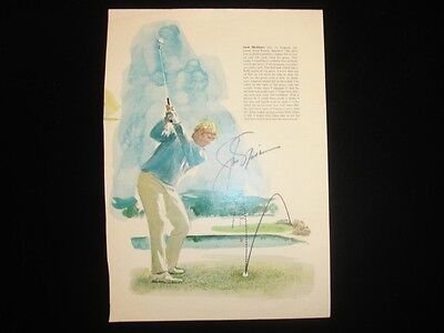 Jack Niklaus Autographed Magazine Page B&E Holo