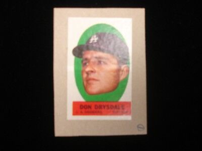 1963 Post Don Drysdale Los Angeles Dodgers #123 Card EX+