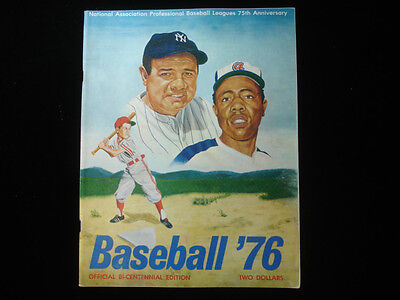 1976 NAPBL Official Bi-Centennial Baseball Guide EX